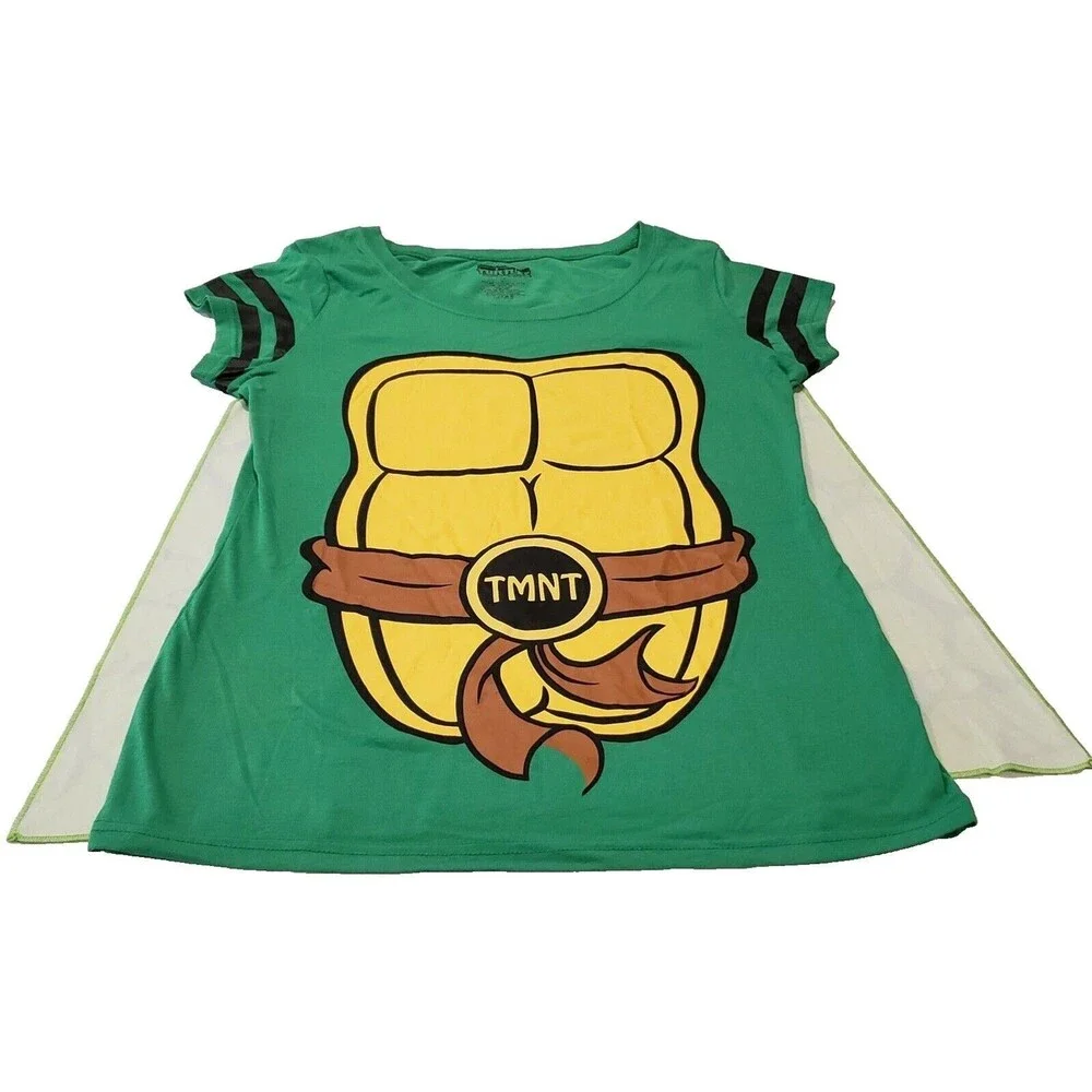 Teenage Mutant Ninja Turtles Costume & Cape TMNT Jr XL t-shirt Nickelodeon 2016